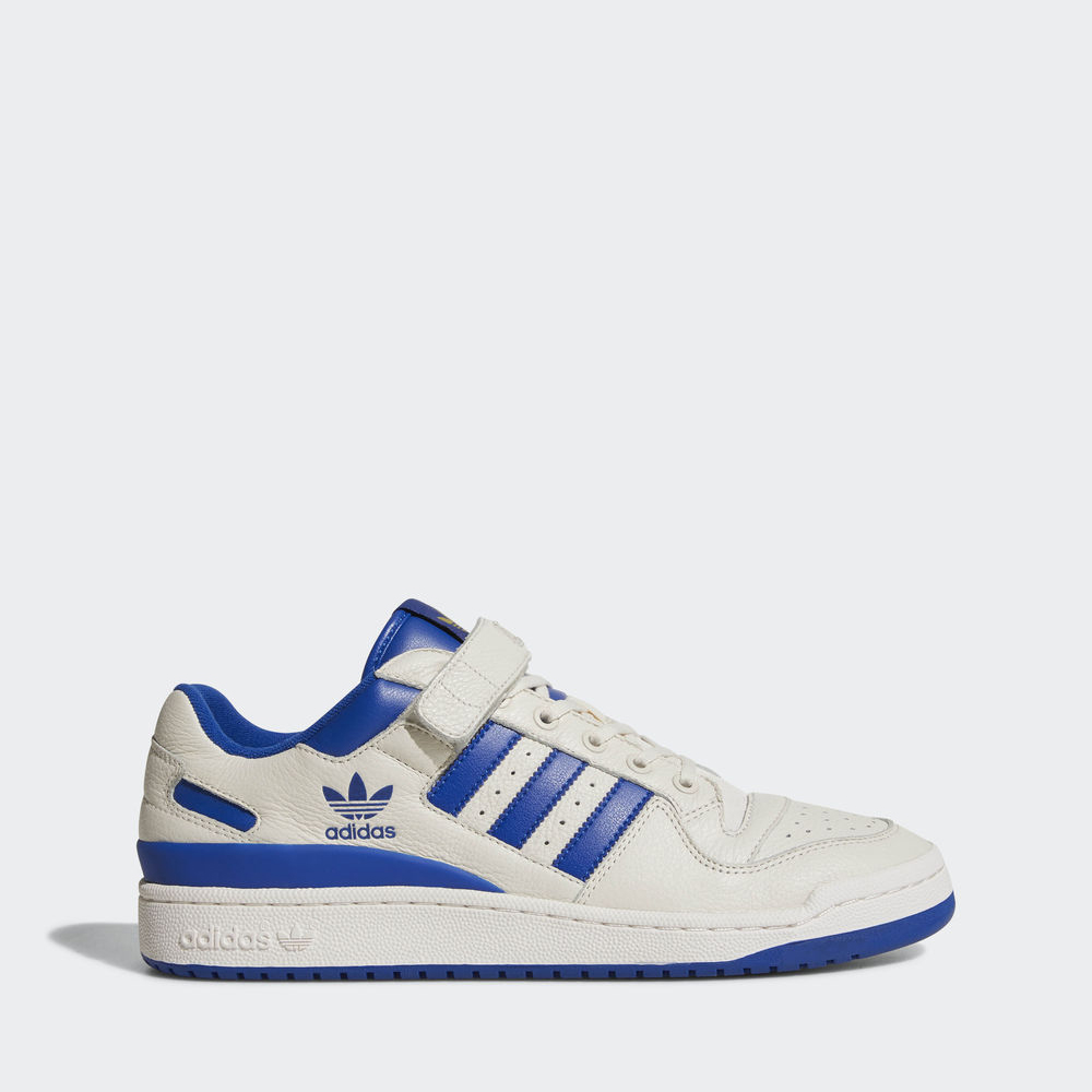 Adidas Forum χαμηλα - Originals ανδρικα - Ασπρα/Μπλε Ρουά/Χρυσο Χρωμα Μεταλλικός,Μέγεθος: EU 36 – 54